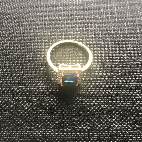 NEW- Princess blue- gold dipped- sz 5 - Picture 3 of 6